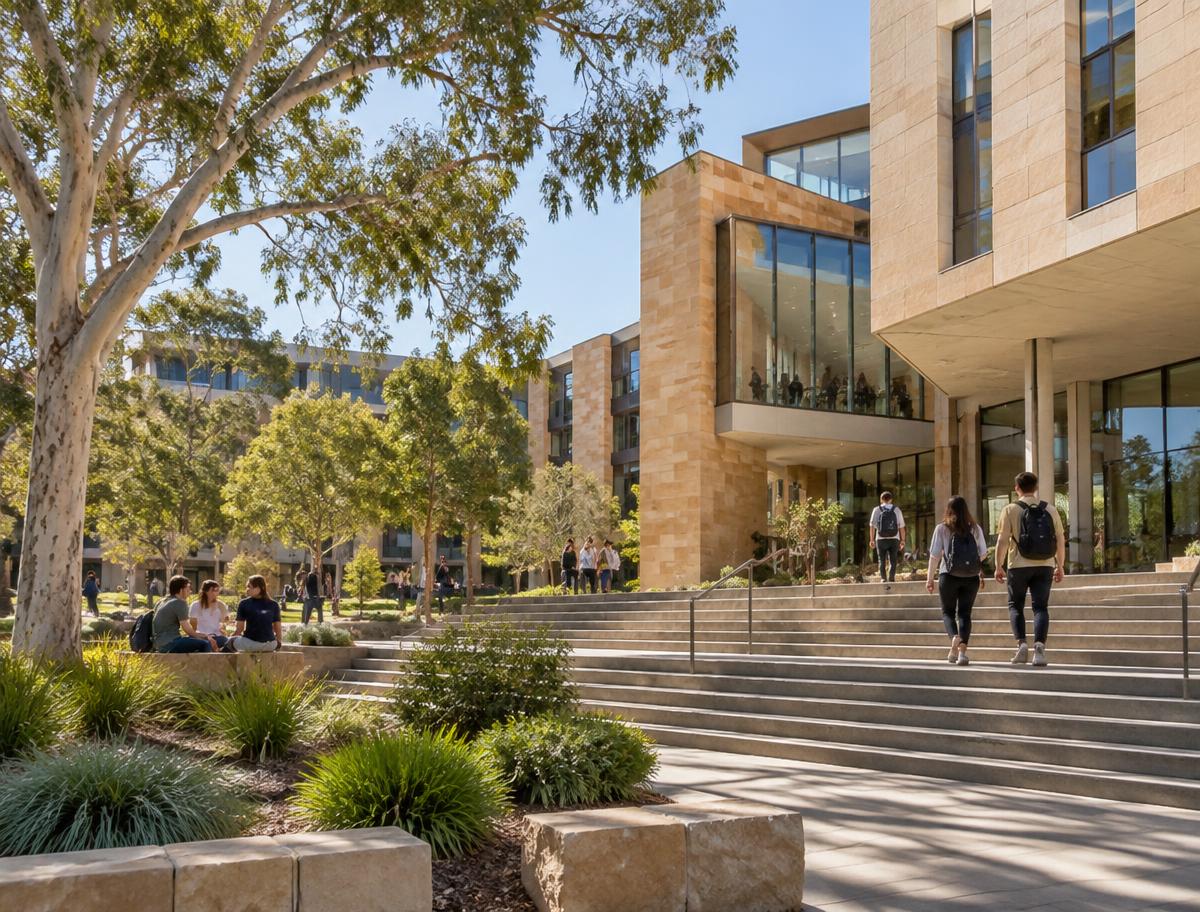 Illustrative Australian university campus
